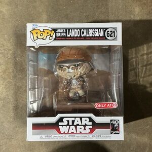 Funko Pop! Star Wars Lando Calrissian on Jabba's Skiff - Brown, Cream, Black